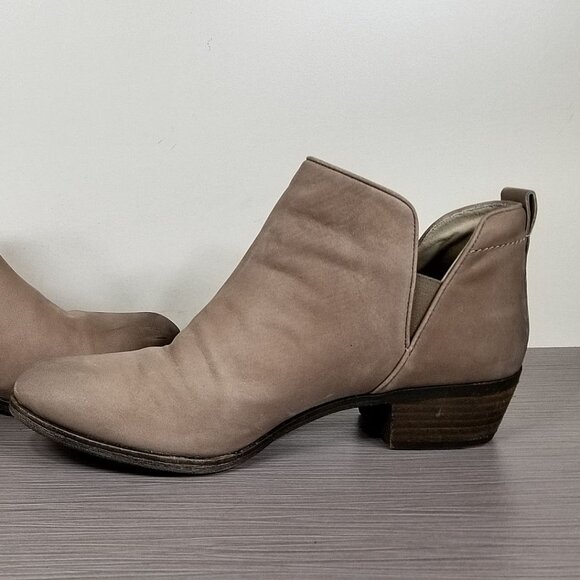 BP. Francine Split Shaft Bootie, Taupe Leather, Womens Size 9 - Picture 6 of 10
